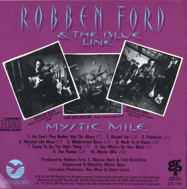Robben Ford & The Blue Line - Mystic Mile (CD, Album) - Image 2