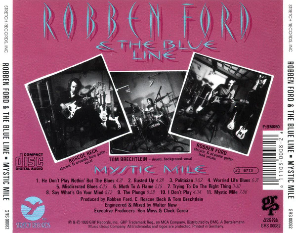 Robben Ford & The Blue Line - Mystic Mile (CD, Album) - Image 2