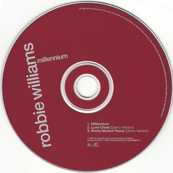 Robbie Williams - Millennium (CD, Single, Ltd, CD1) - Image 3