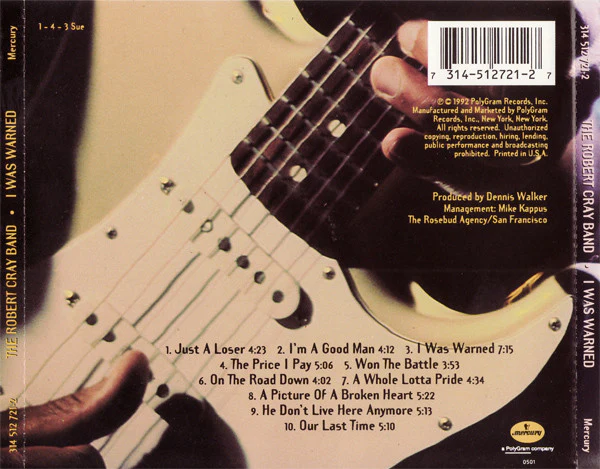 Robert Cray - I Was Warned (CD, Album) - Image 2