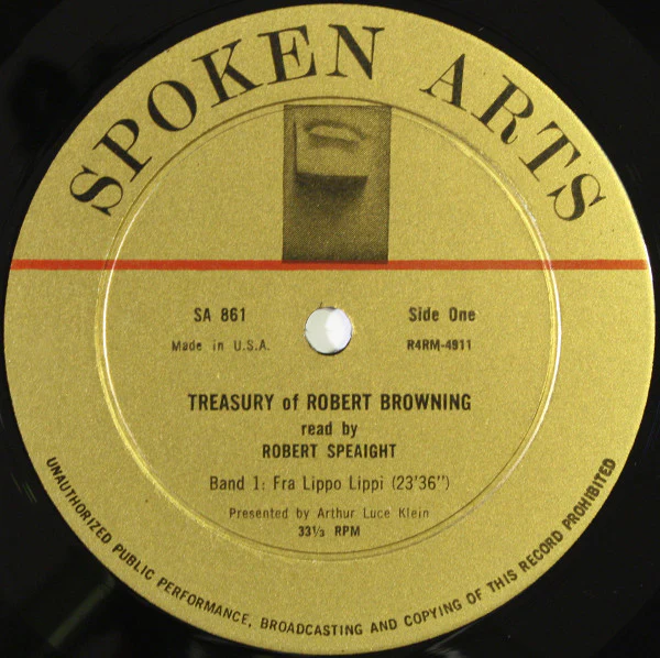 Robert Speaight - Treasury Of Robert Browning Read By Robert Speaight (LP) - Image 3
