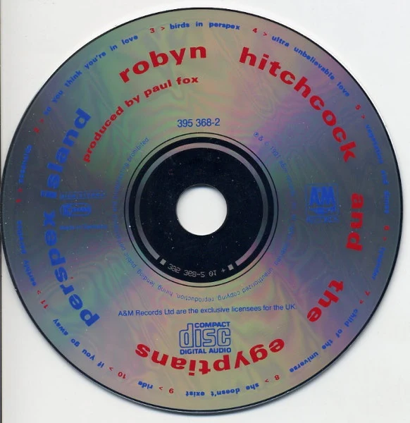 Robyn Hitchcock And The Egyptians* - Perspex Island (CD, Album) - Image 2