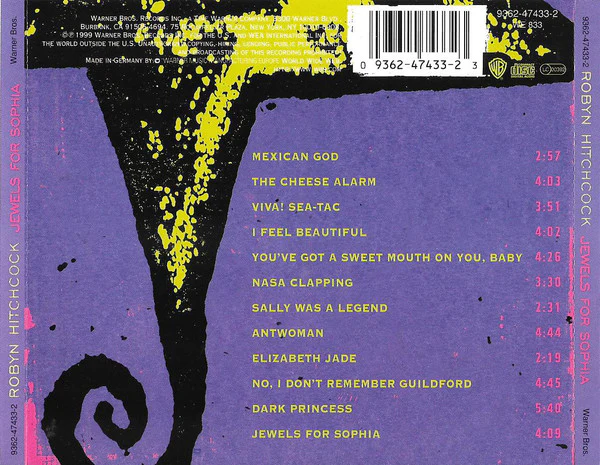 Robyn Hitchcock - Jewels For Sophia (CD, Album) - Image 2
