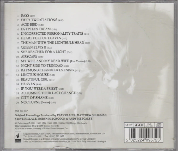 Robyn Hitchcock - Uncorrected Personality Traits (CD, Comp) - Image 2