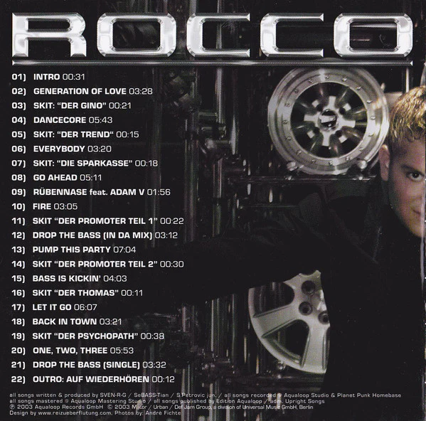 Rocco - Dancecore (CD, Album, Copy Prot.) - Image 3