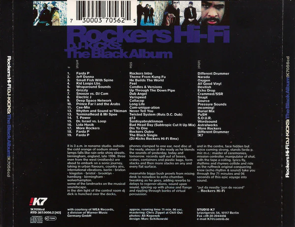 Rockers Hi-Fi - DJ-Kicks: The Black Album (CD, Mixed) - Image 2