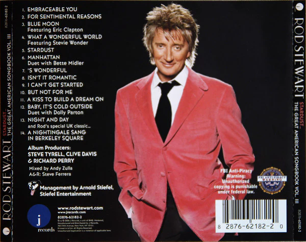 Rod Stewart - Stardust... The Great American Songbook Volume III (CD, Album) - Image 2