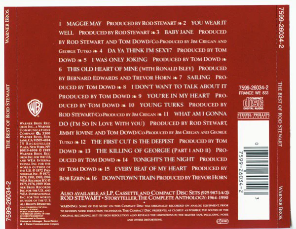 Rod Stewart - The Best Of Rod Stewart (CD, Comp) - Image 2