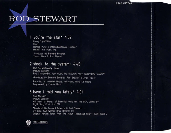 Rod Stewart - You're The Star (CD, Maxi) - Image 2