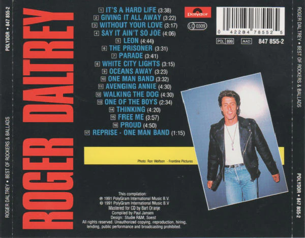 Roger Daltrey - Best Of Rockers & Ballads (CD, Comp) - Image 4