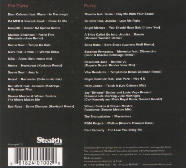 Roger Sanchez - Release Yourself Vol. 3 (2xCD, Comp, Mixed) - Image 2