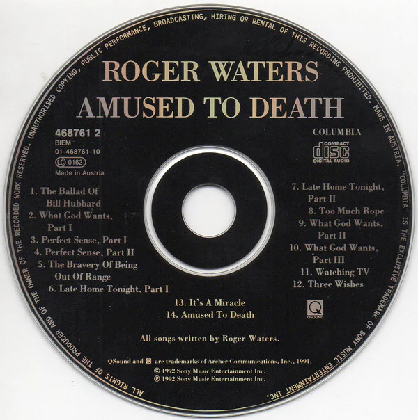 Roger Waters - Amused To Death (CD, Album, RE) - Image 3