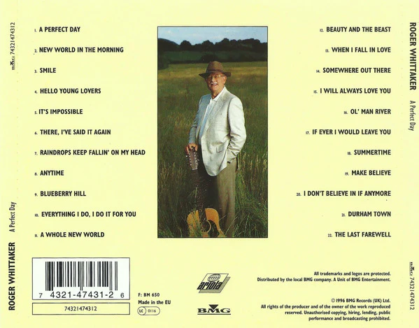 Roger Whittaker - A Perfect Day (Greatest Hits & More) (CD, Comp) - Image 2