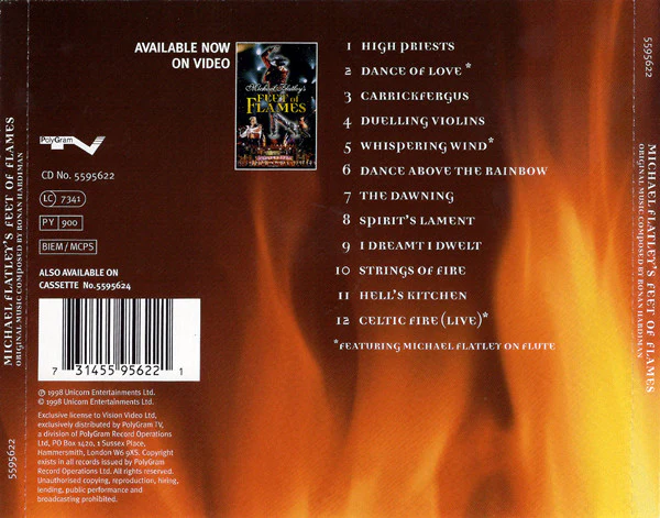 Ronan Hardiman - Michael Flatley's Feet Of Flames (CD, Album) - Image 2