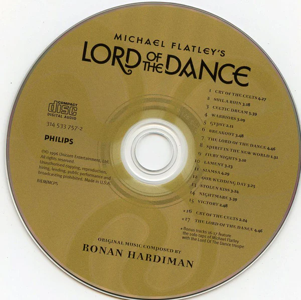 Ronan Hardiman - Michael Flatley's Lord Of The Dance (CD, Album) - Image 3