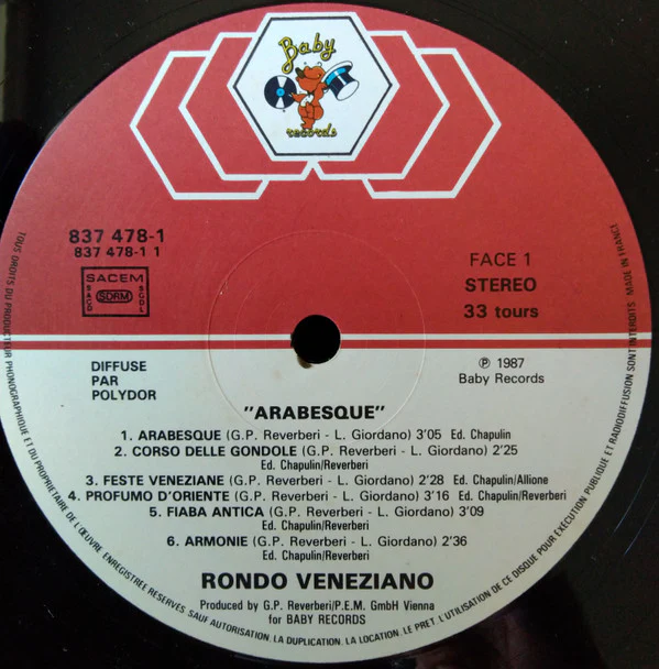 Rondò Veneziano - Arabesque (LP, Album) - Image 3