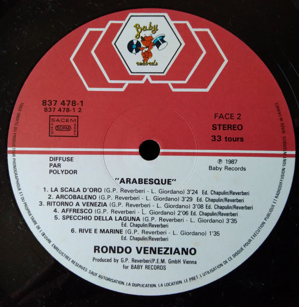 Rondò Veneziano - Arabesque (LP, Album) - Image 4