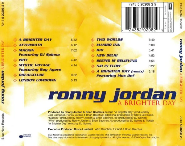 Ronny Jordan - A Brighter Day (CD, Album) - Image 2