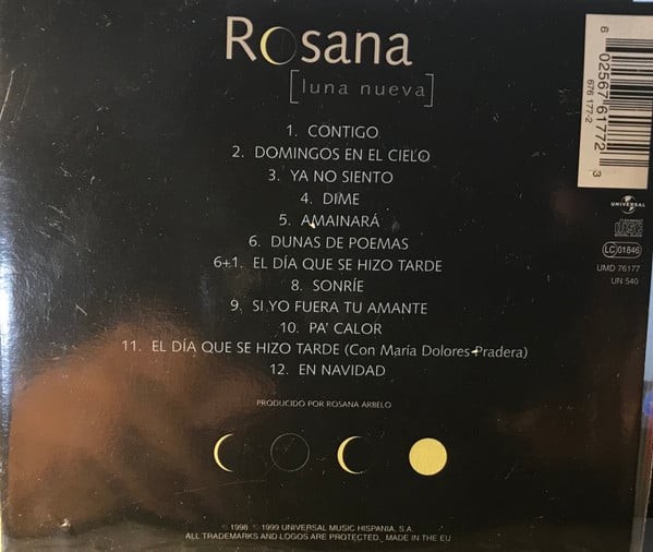 Rosana - Luna Nueva (CD, Album, RE) - Image 2