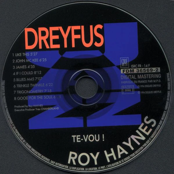 Roy Haynes - Te-Vou ! (CD, Album) - Image 3