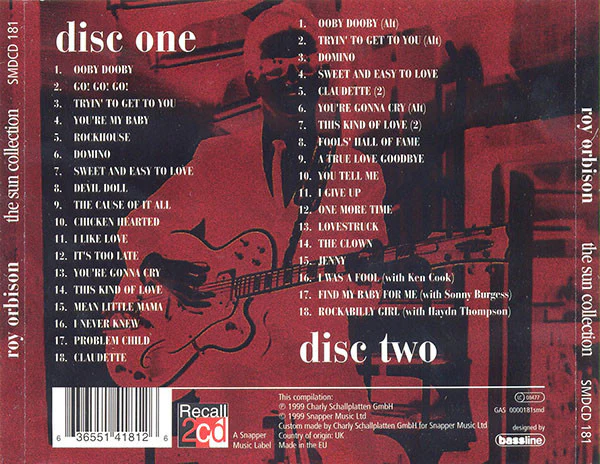Roy Orbison - The Sun Collection (2xCD, Comp) - Image 2
