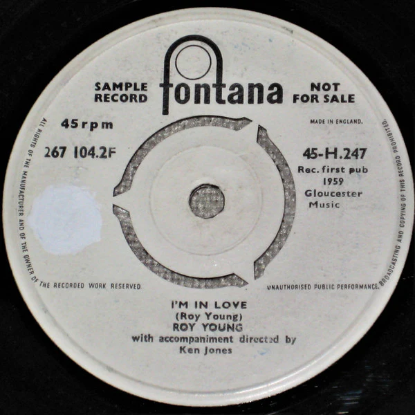 Roy Young - Taboo (7", Mono, Promo) - Image 2