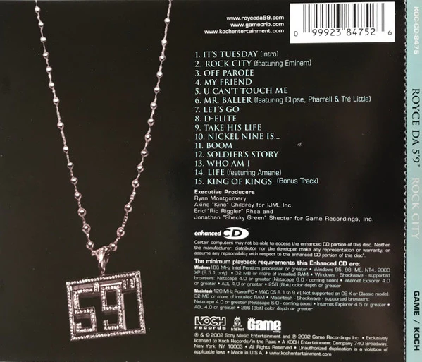 Royce Da 5'9" - Rock City (Version 2.0) (CD, Album, Enh) - Image 2