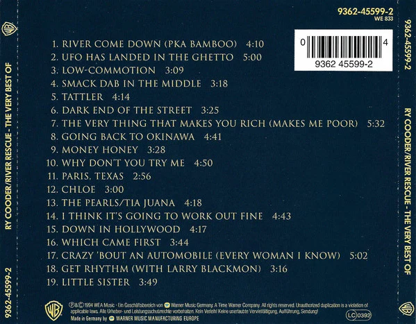 Ry Cooder - River Rescue - The Very Best Of (CD, Comp) - Image 2