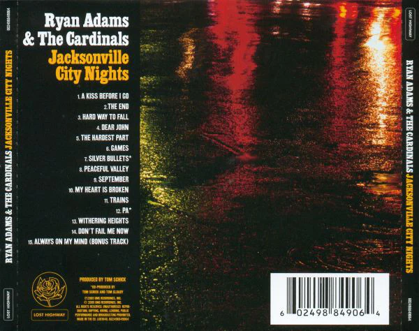 Ryan Adams & The Cardinals - Jacksonville City Nights (CD, Album) - Image 2