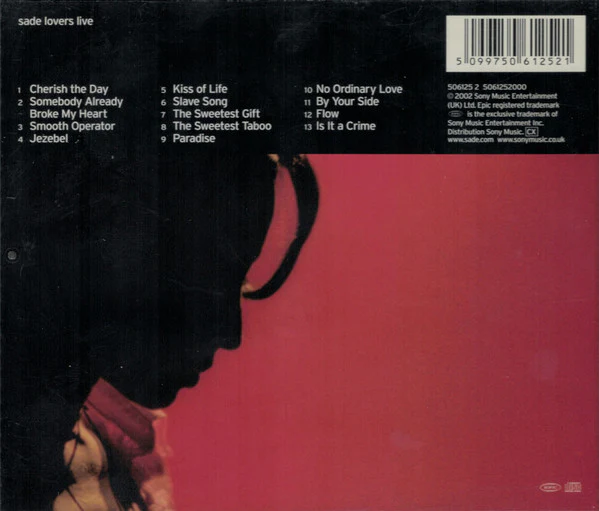 Sade - Lovers Live (CD, Album) - Image 2