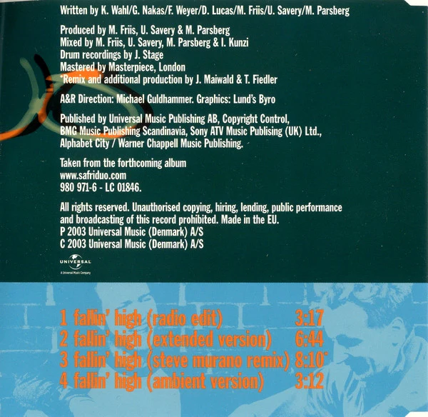 Safri Duo - Fallin' High (CD, Maxi) - Image 5