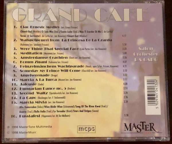 Salon Orchester Da Capo - Grand Cafe (CD, Comp) - Image 2