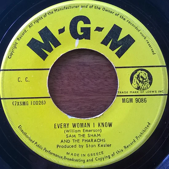 Sam The Sham And The Pharaohs* - Every Woman I Know / Mary Lee (7", Single)