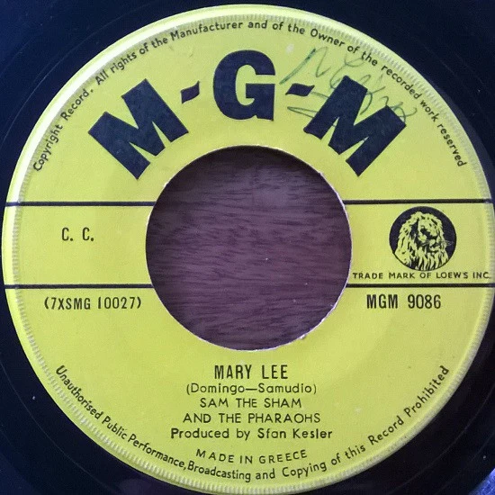 Sam The Sham And The Pharaohs* - Every Woman I Know / Mary Lee (7", Single) - Image 2