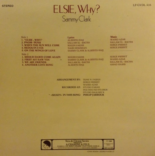 Sammy Clark - Elsie, Why? (LP) - Image 2