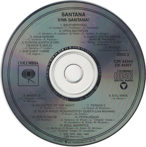 Santana - Viva Santana! (2xCD, Album) - Image 3