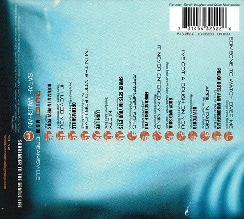 Sarah Vaughan - Dreamsville (CD, Comp) - Image 2