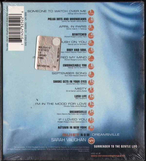 Sarah Vaughan - Dreamsville (CD, Comp) - Image 4