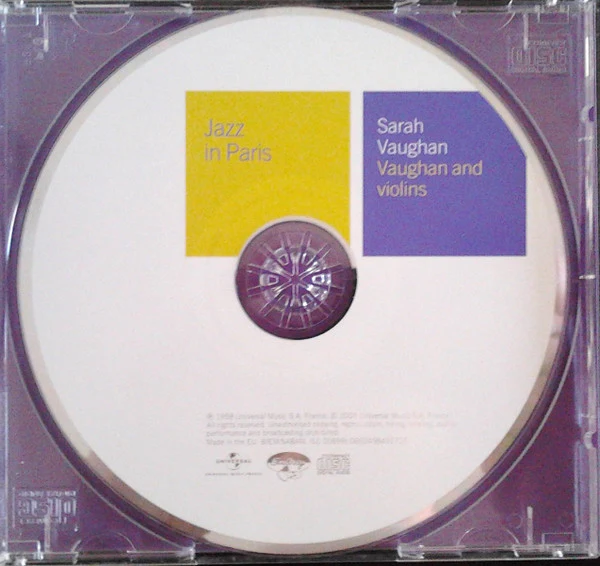 Sarah Vaughan - Vaughan And Violins (CD, Album, RE) - Image 2