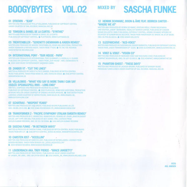 Sascha Funke - Boogybytes Vol.02 (CD, Mixed) - Image 3
