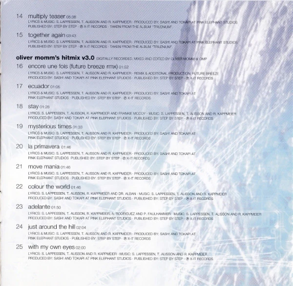 Sash! - Best Of Sash! / Encore Une Fois (CD, Comp, P/Mixed) - Image 5