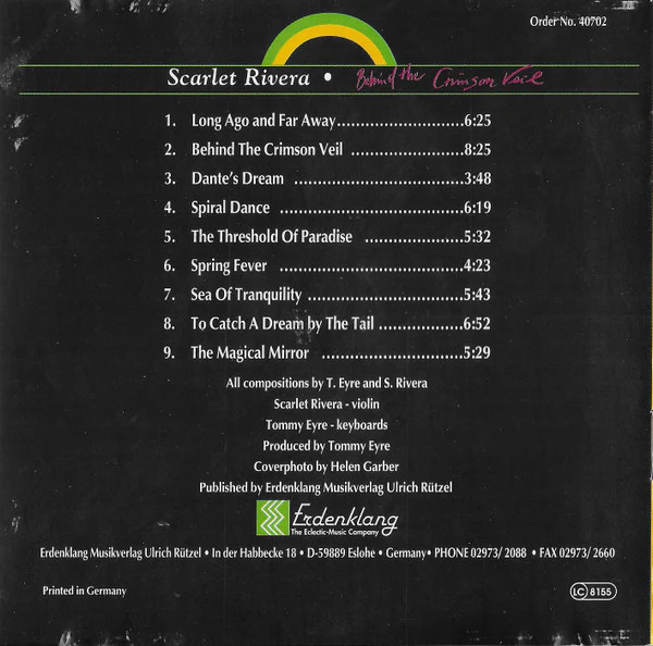Scarlet Rivera - Behind The Crimson Veil (CD, Album, RE) - Image 4