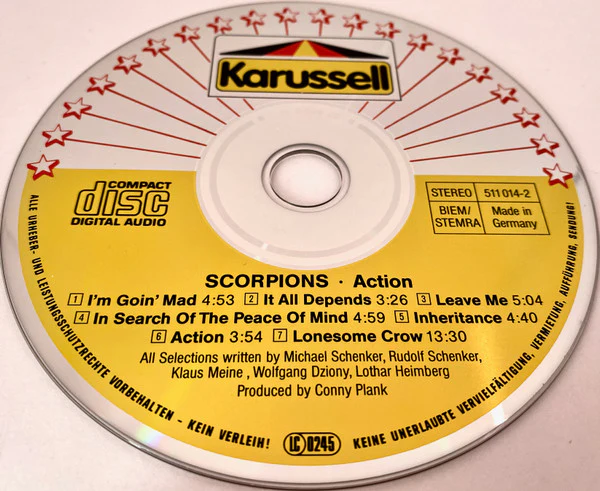 Scorpions - Action (CD, Album, RE) - Image 4