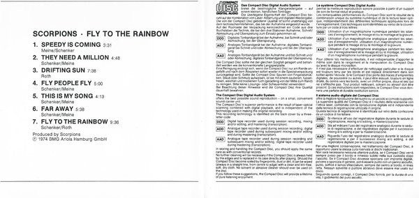 Scorpions - Fly To The Rainbow (CD, Album, RE, RP) - Image 4