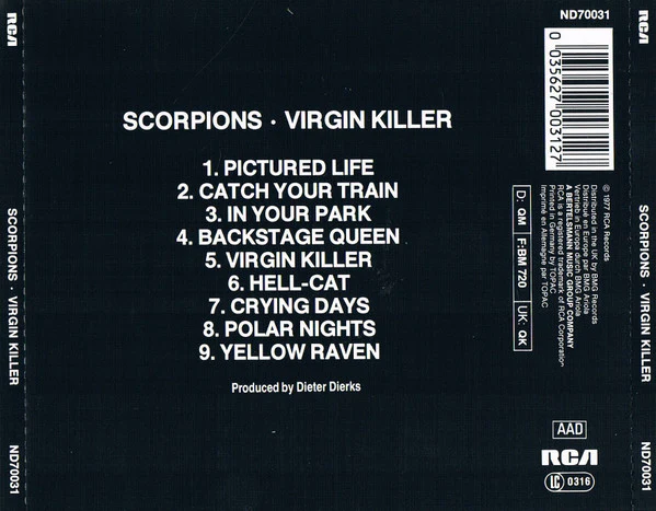 Scorpions - Virgin Killer (CD, Album, RE, RP) - Image 2