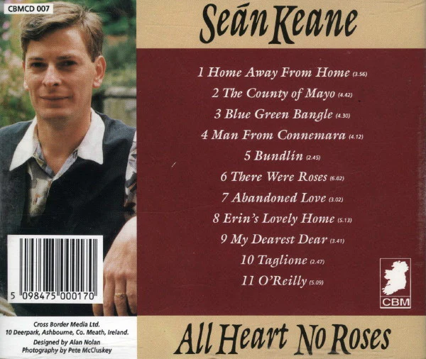 Seán Keane (2) - All Heart No Roses (CD, Album) - Image 2