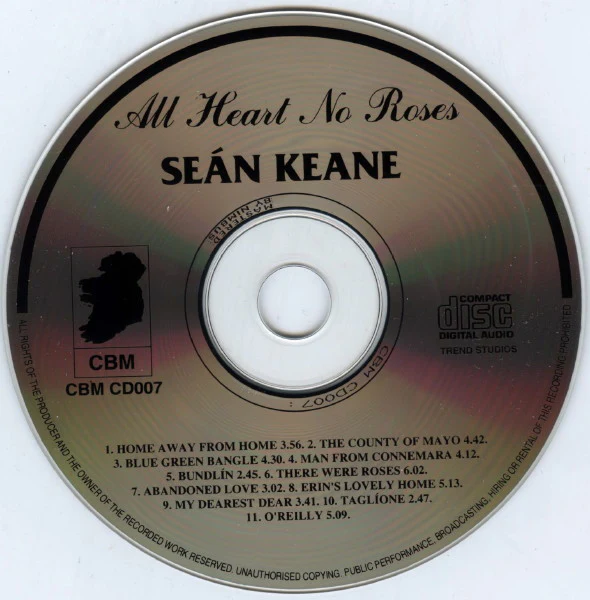 Seán Keane (2) - All Heart No Roses (CD, Album) - Image 3