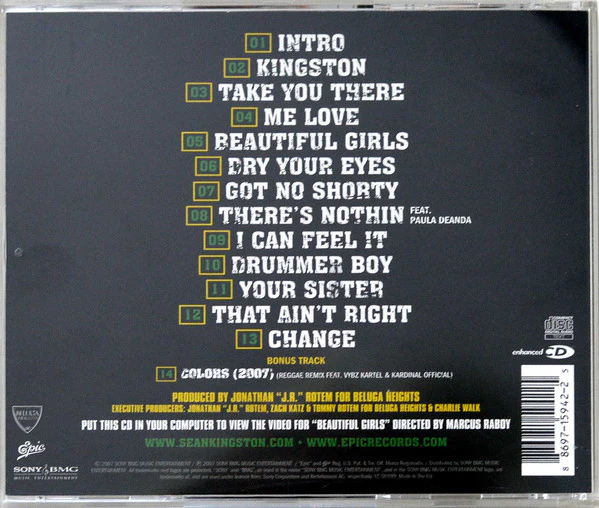 Sean Kingston - Sean Kingston (CD, Album, Enh) - Image 2