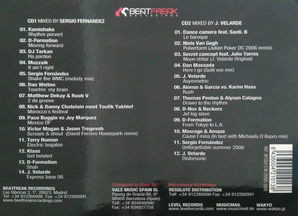 Sergio Fernandez & J. Velarde - The Underground Sound Of Madrid 2006 (2xCD, Mixed) - Image 2
