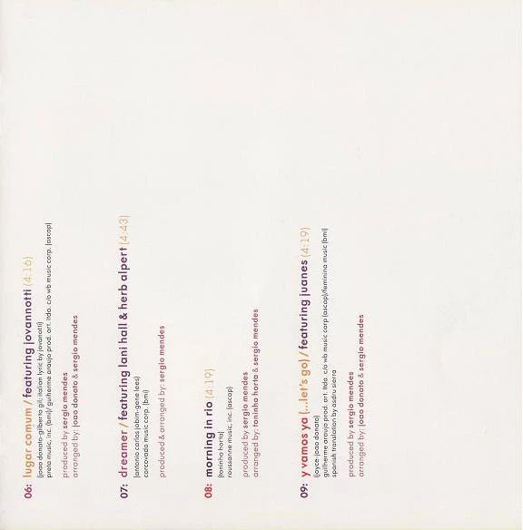 Sergio Mendes* - Encanto (CD, Album, Dig) - Image 3